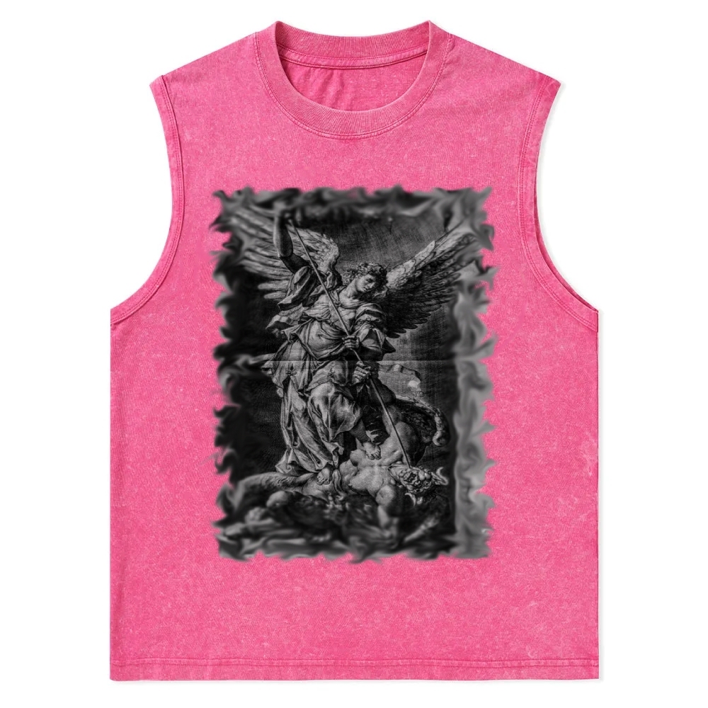 Archangel Michael Defeats Satan Washed Vest