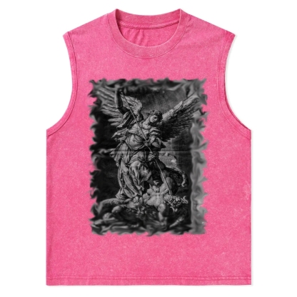 Archangel Michael Defeats Satan Washed Vest