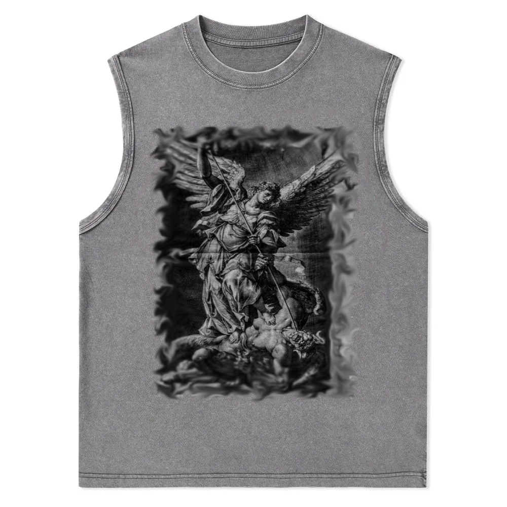 Archangel Michael Defeats Satan Washed Vest