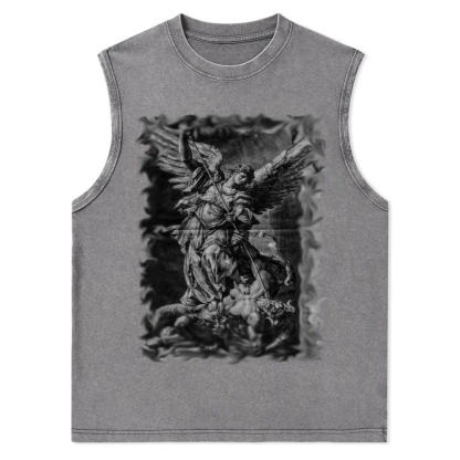 Archangel Michael Defeats Satan Washed Vest