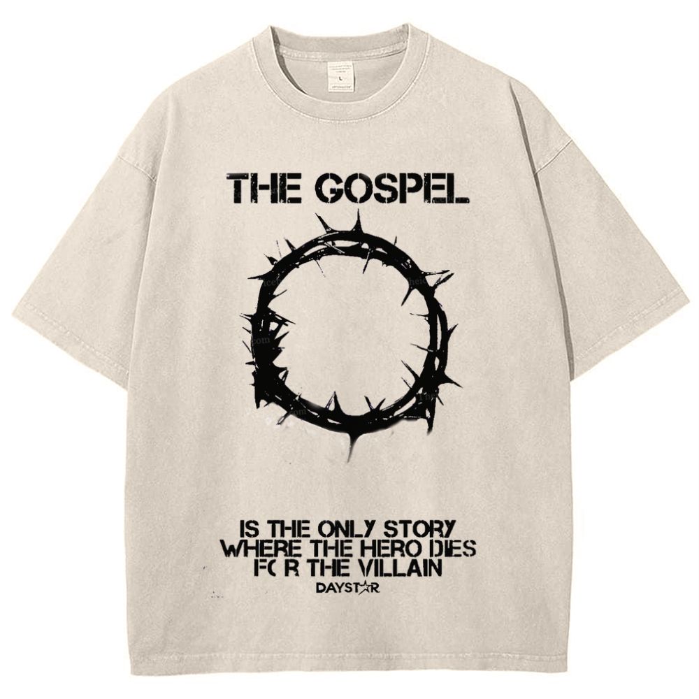 The Gospel Is The Only Story Snowflake Vintage Cotton T-Shirt