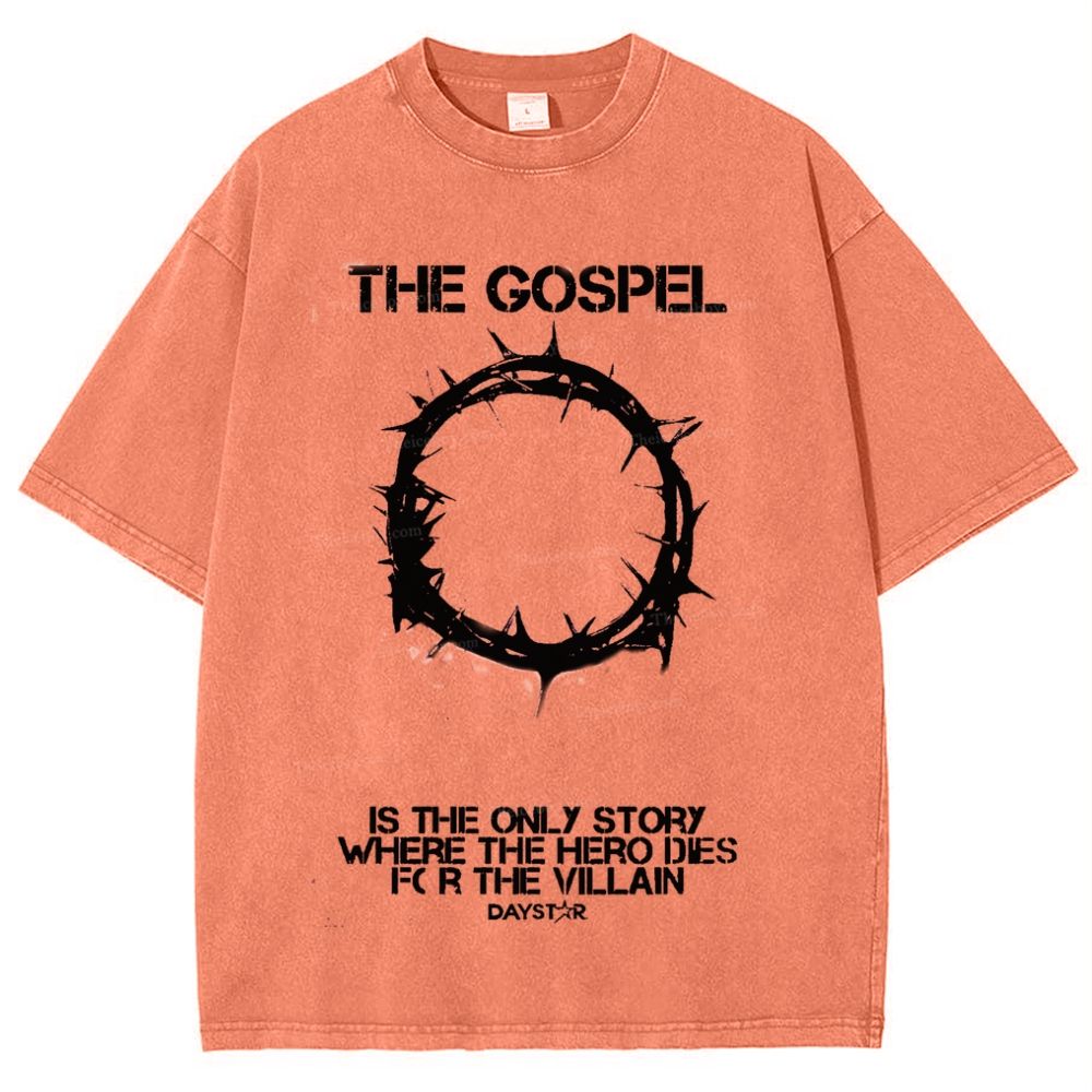 The Gospel Is The Only Story Snowflake Vintage Cotton T-Shirt