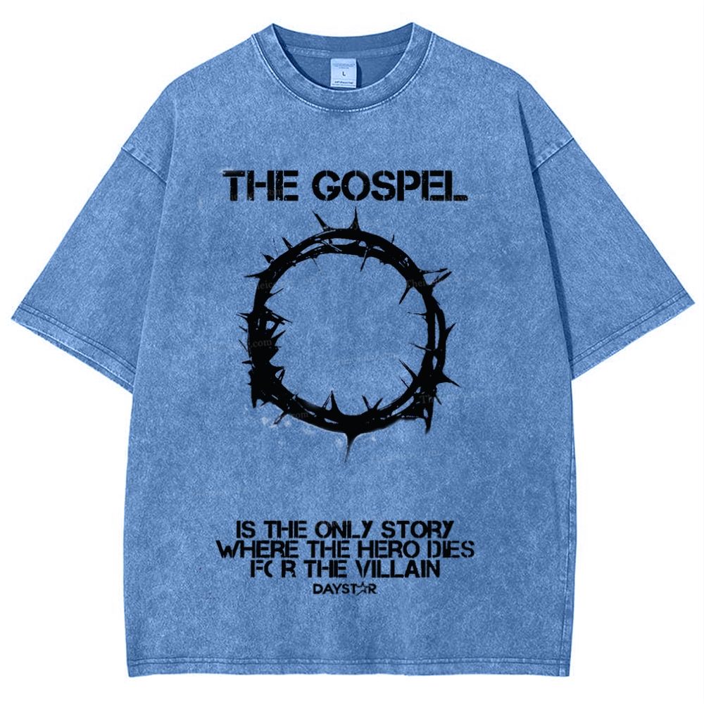 The Gospel Is The Only Story Snowflake Vintage Cotton T-Shirt