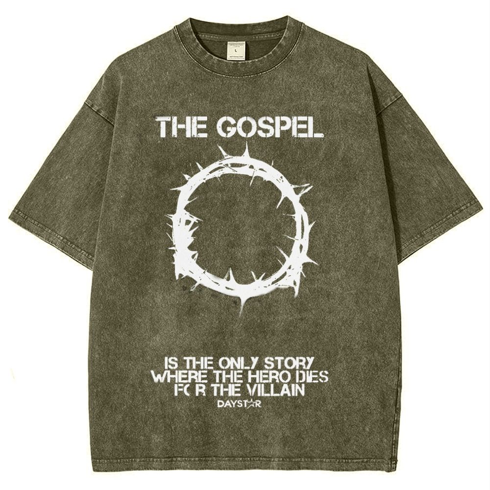 The Gospel Is The Only Story Snowflake Vintage Cotton T-Shirt