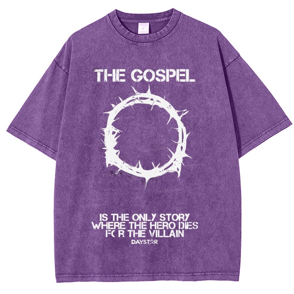 The Gospel Is The Only Story Snowflake Vintage Cotton T-Shirt
