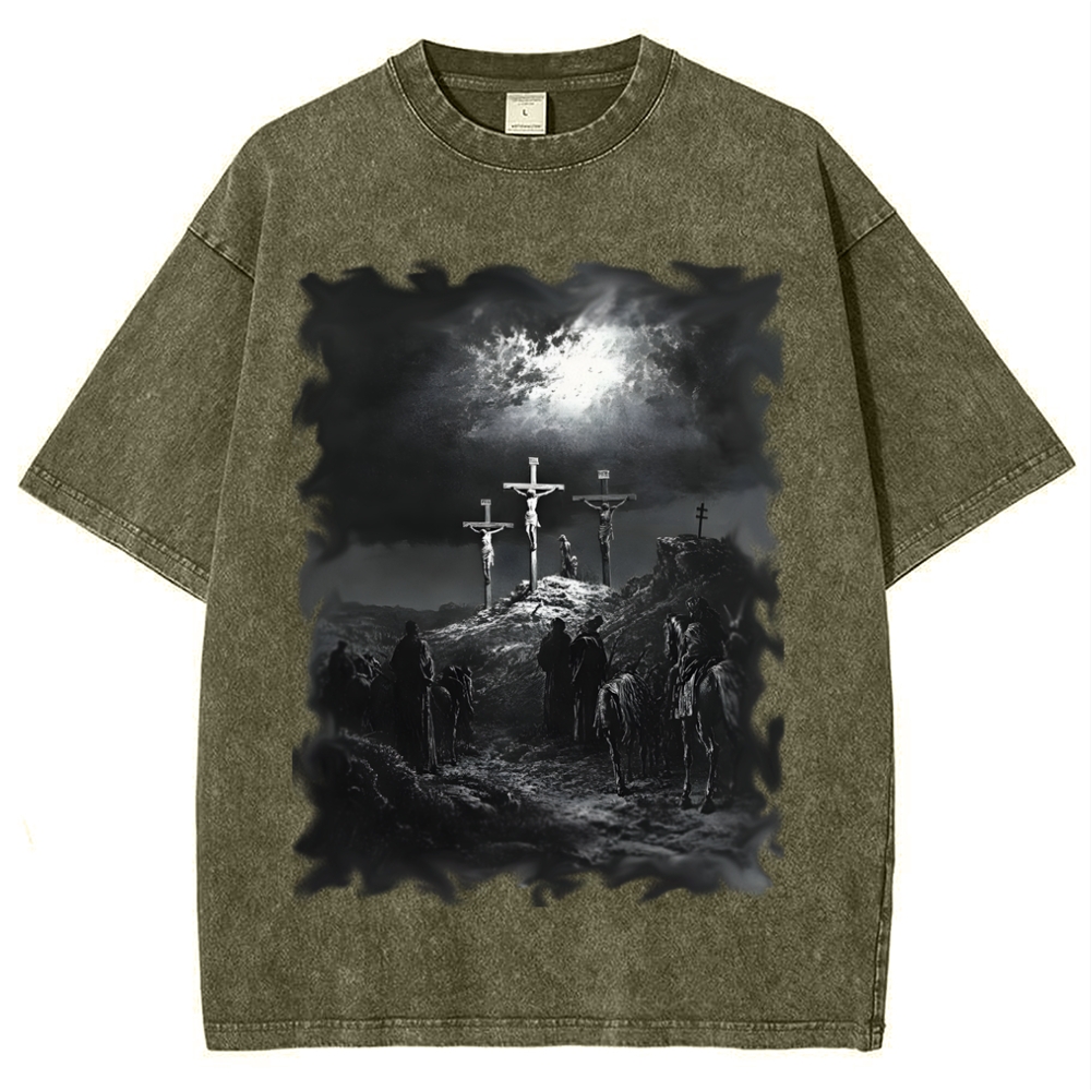 Jesus Atoned For The Sins Of The World Snowflake Vintage Cotton T-Shirt