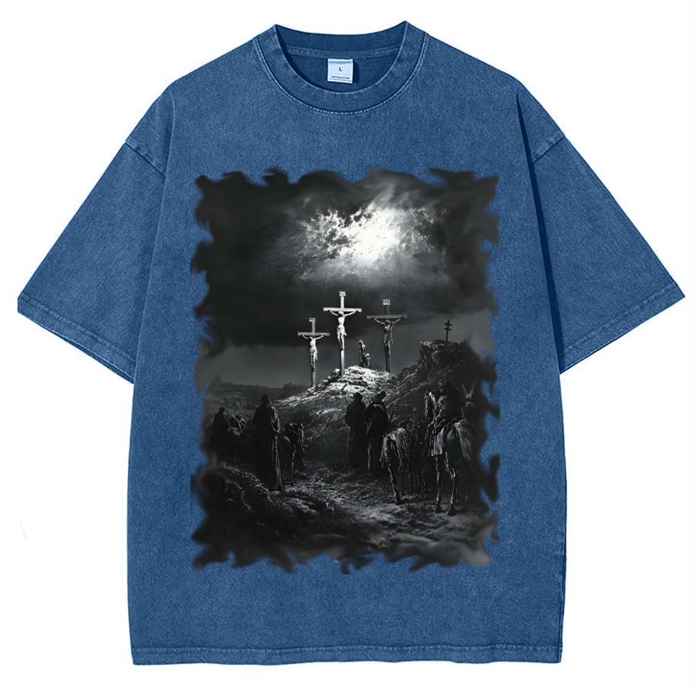 Jesus Atoned For The Sins Of The World Snowflake Vintage Cotton T-Shirt