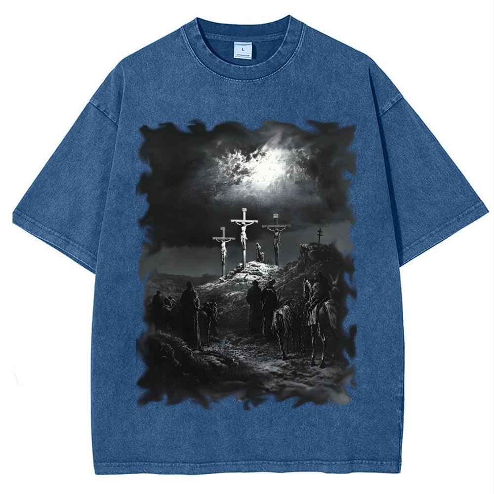 Jesus Atoned For The Sins Of The World Snowflake Vintage Cotton T-Shirt