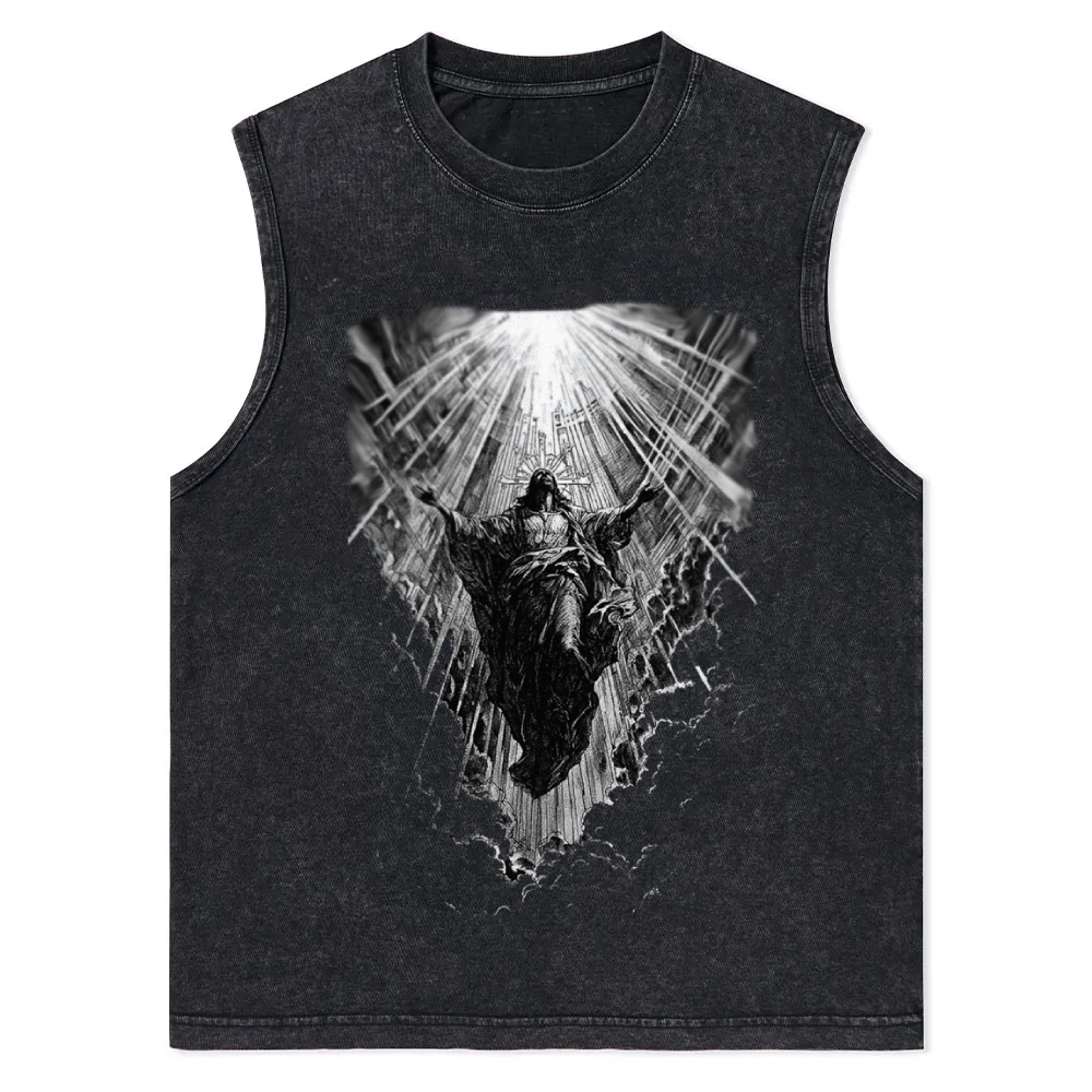 Jesus Christian Snowflake Washed Vest