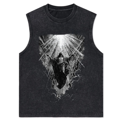 Jesus Christian Snowflake Washed Vest