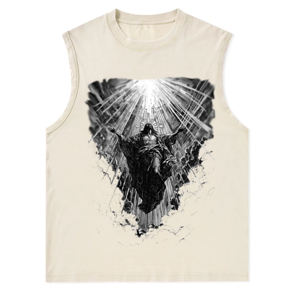 Jesus Christian Snowflake Washed Vest