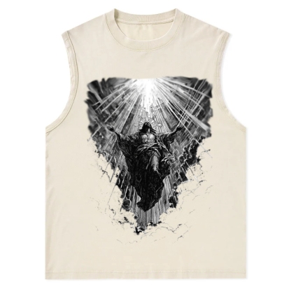Jesus Christian Snowflake Washed Vest