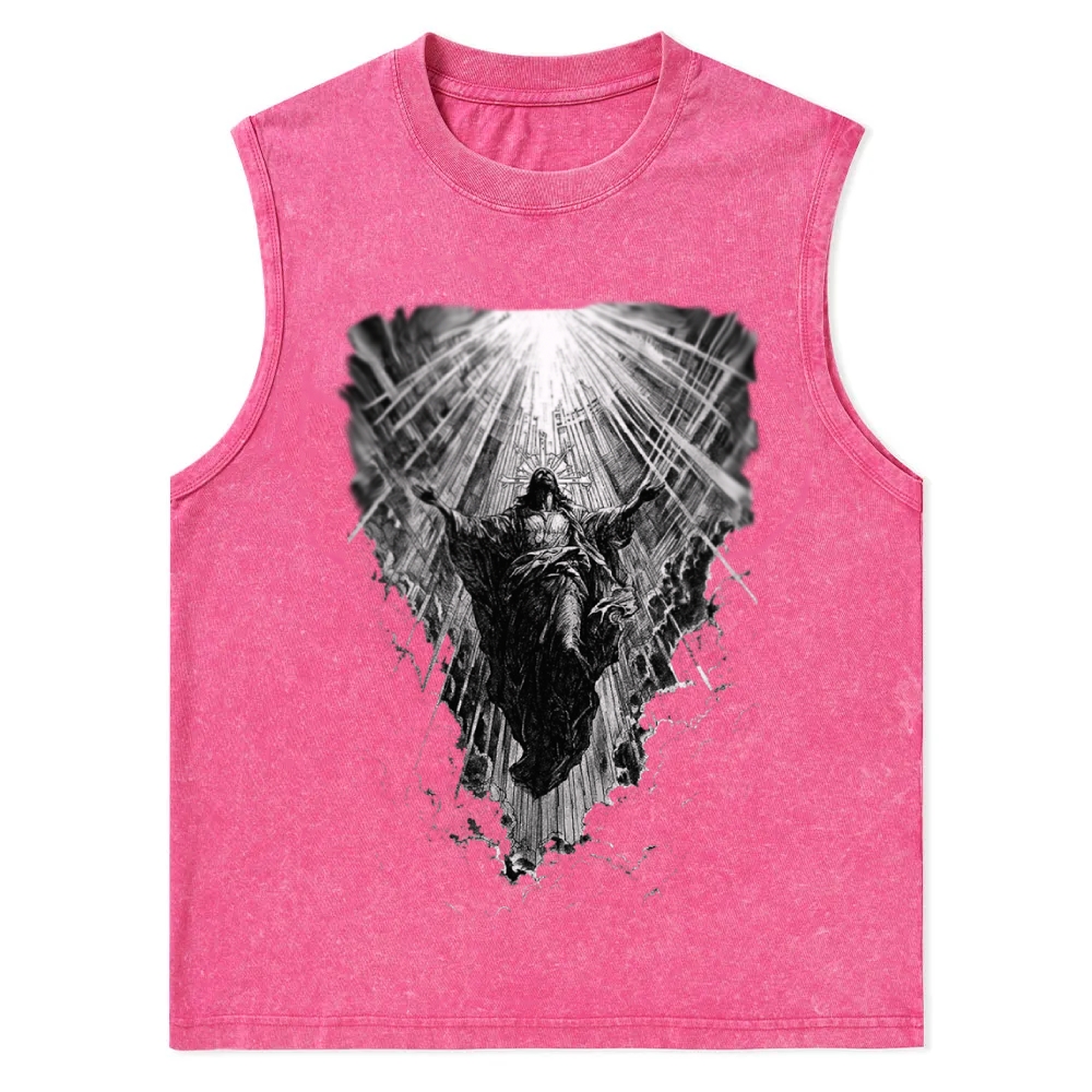 Jesus Christian Snowflake Washed Vest