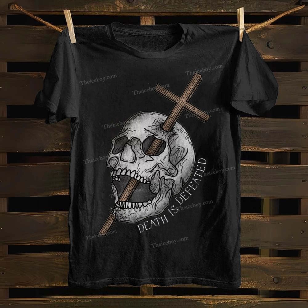 Death Is Defeated Cotton T-shirt