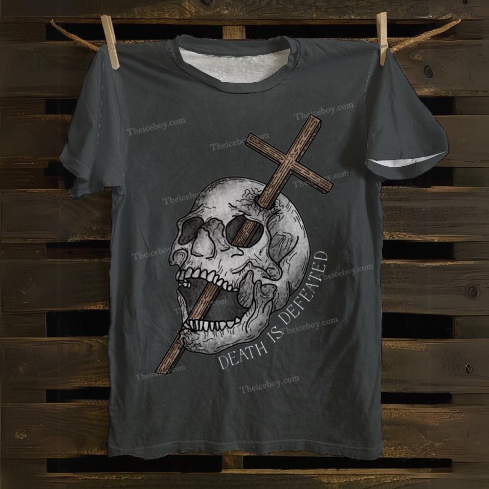 Death Is Defeated Cotton T-shirt