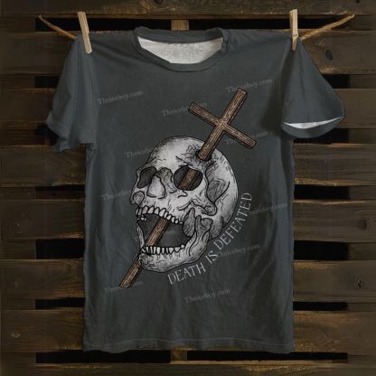 Death Is Defeated Cotton T-shirt