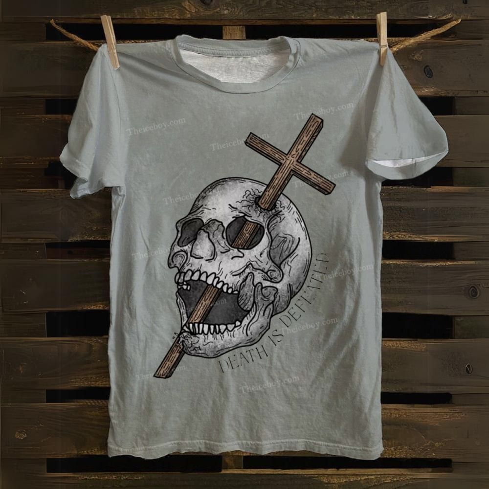 Death Is Defeated Cotton T-shirt