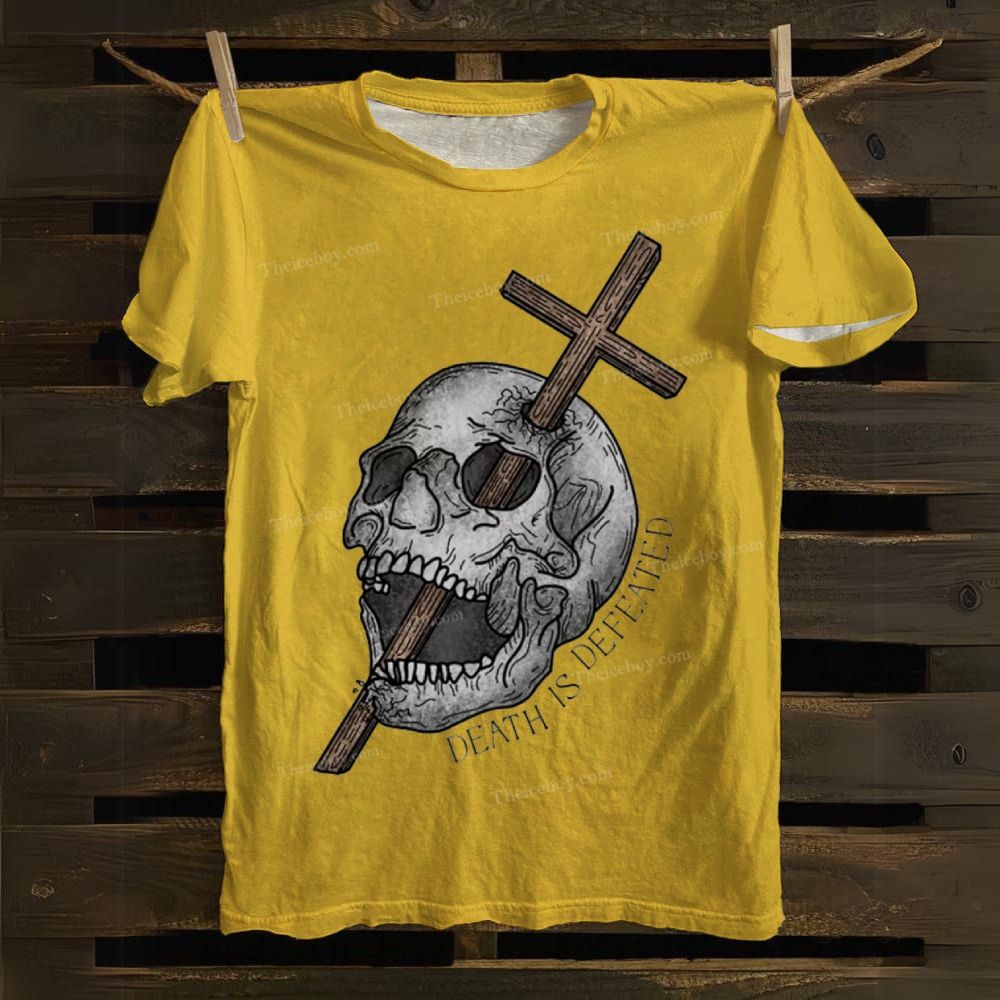 Death Is Defeated Cotton T-shirt