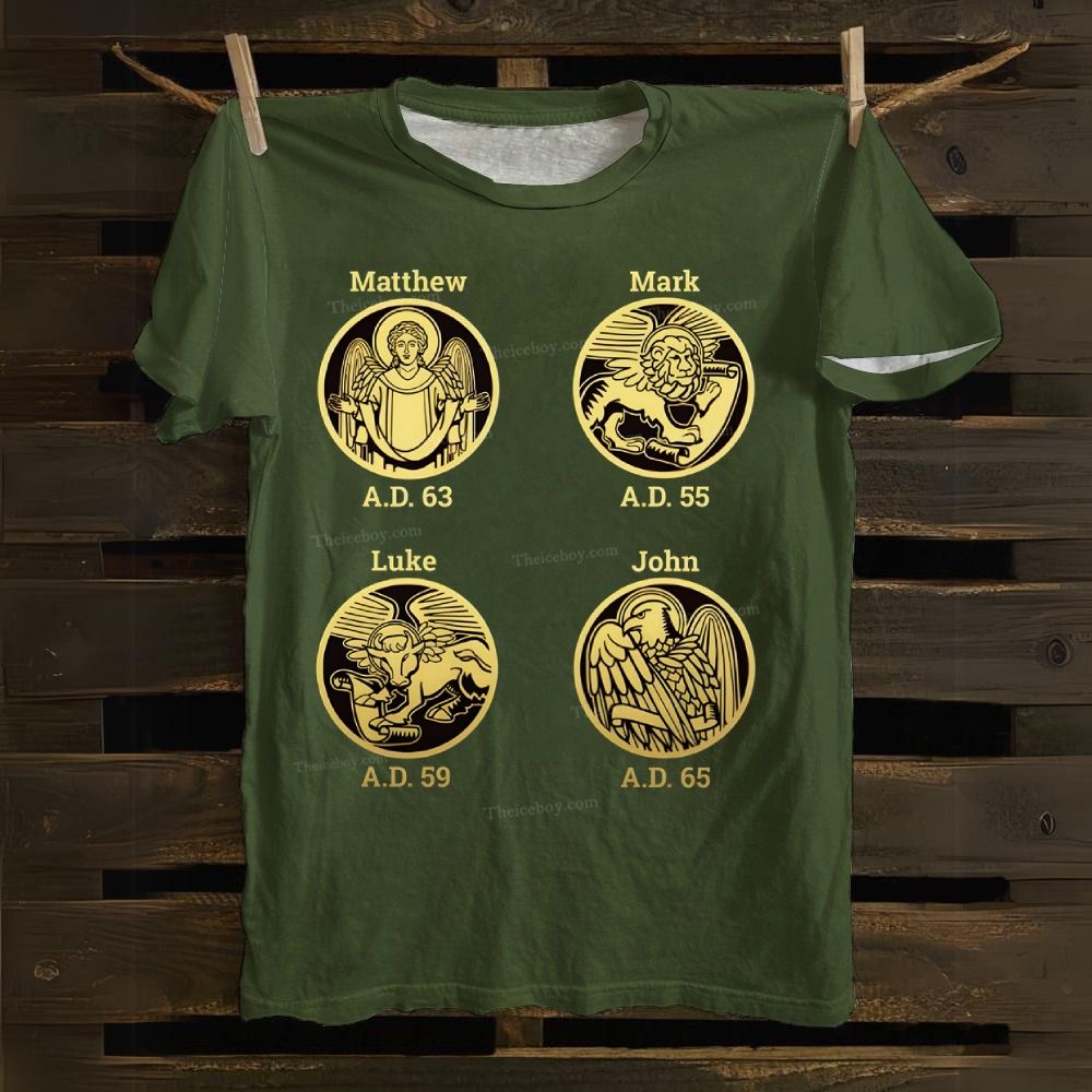 Matthew Mark Luke John Cotton T-shirt