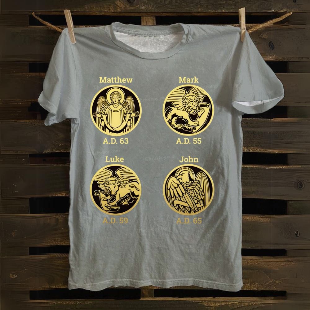 Matthew Mark Luke John Cotton T-shirt
