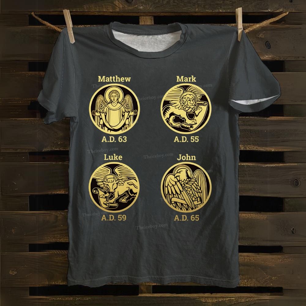 Matthew Mark Luke John Cotton T-shirt