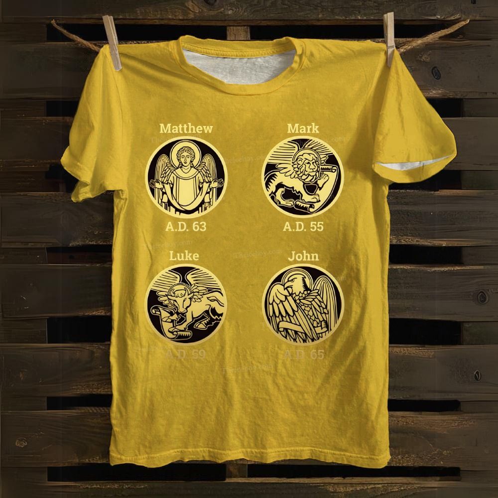 Matthew Mark Luke John Cotton T-shirt