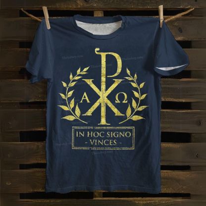 In This Sign Thou Shalt Conquer Cotton T-shirt