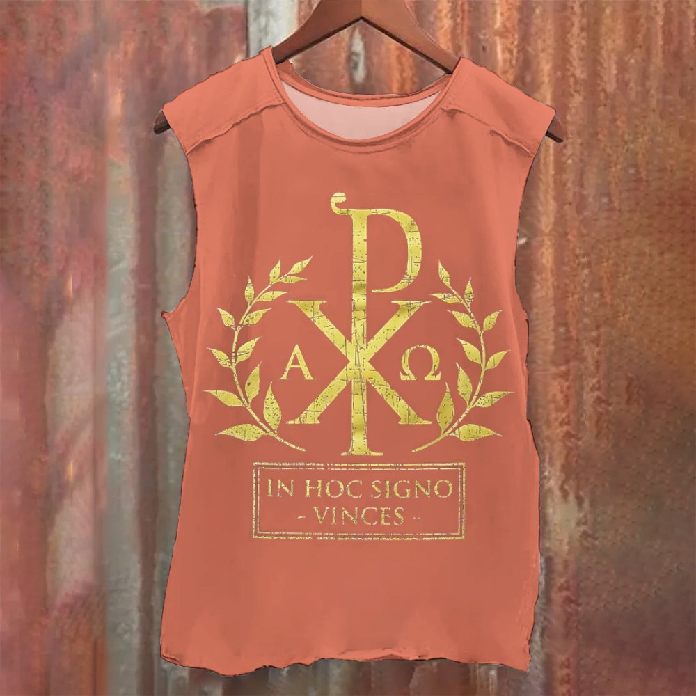In This Sign Thou Shalt Conquer Vintage Washed Tank Top