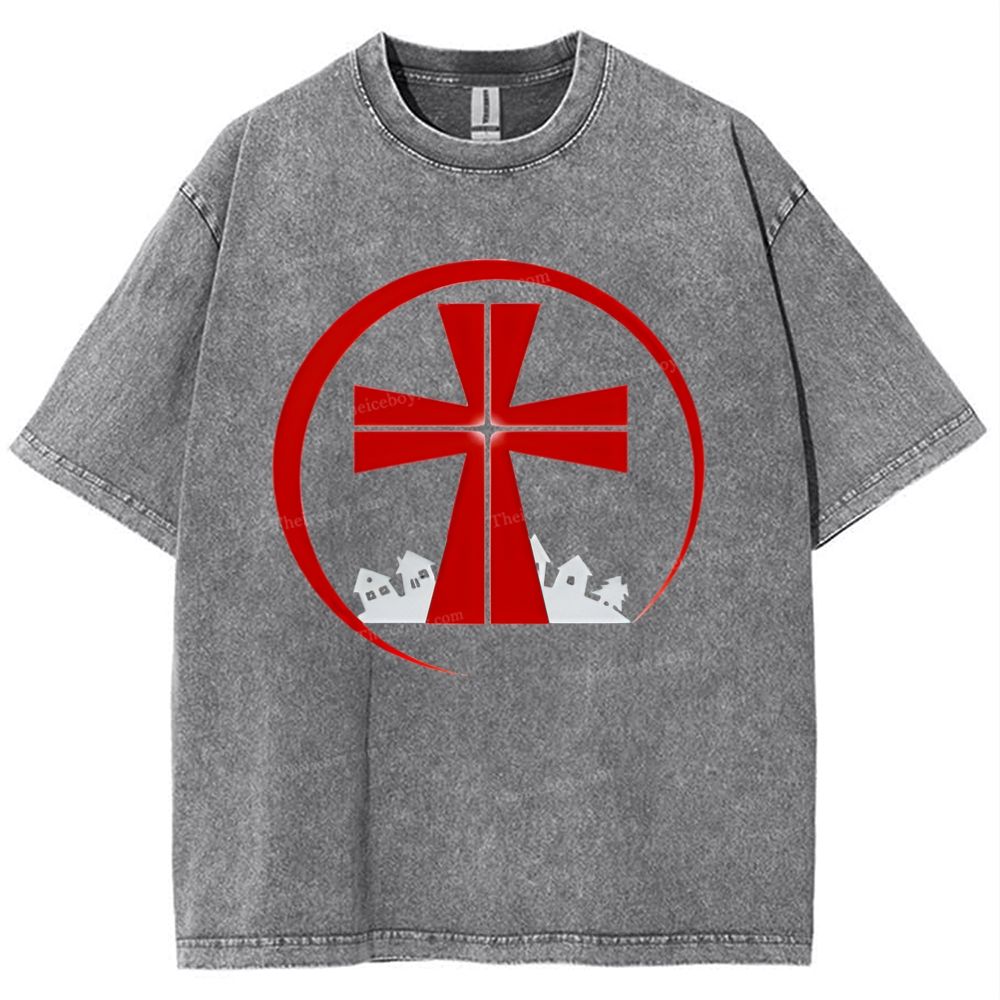A Ω Snowflake Vintage Cotton T-Shirt