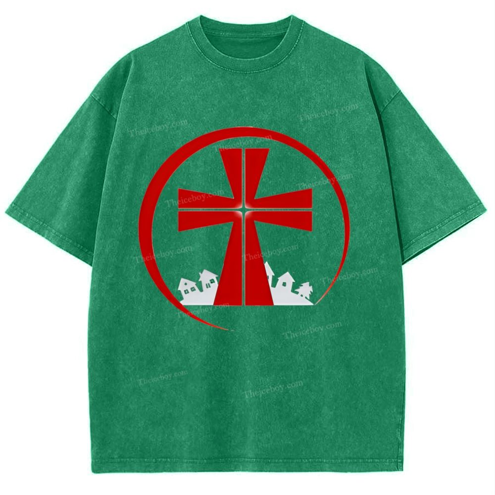 A Ω Snowflake Vintage Cotton T-Shirt
