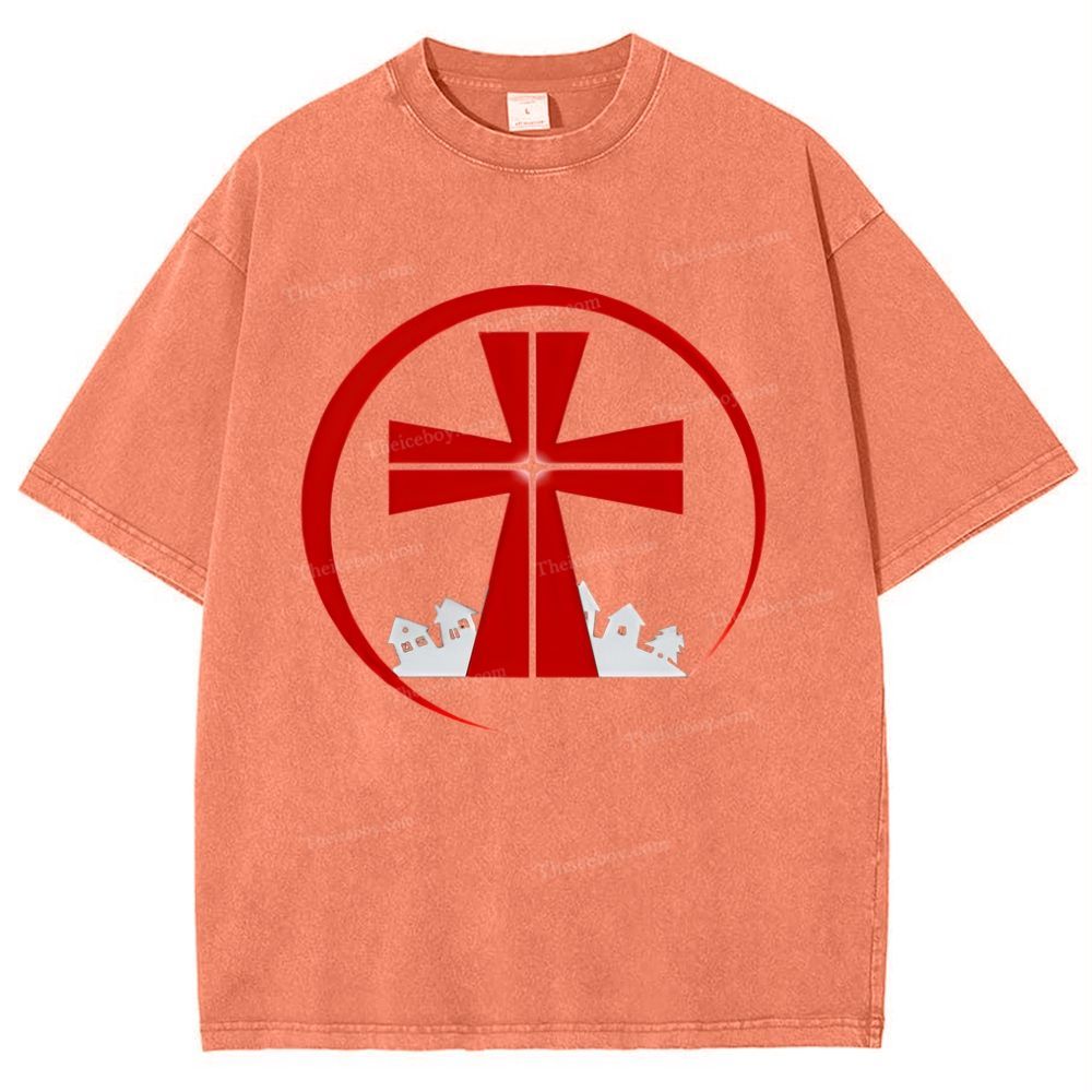 A Ω Snowflake Vintage Cotton T-Shirt