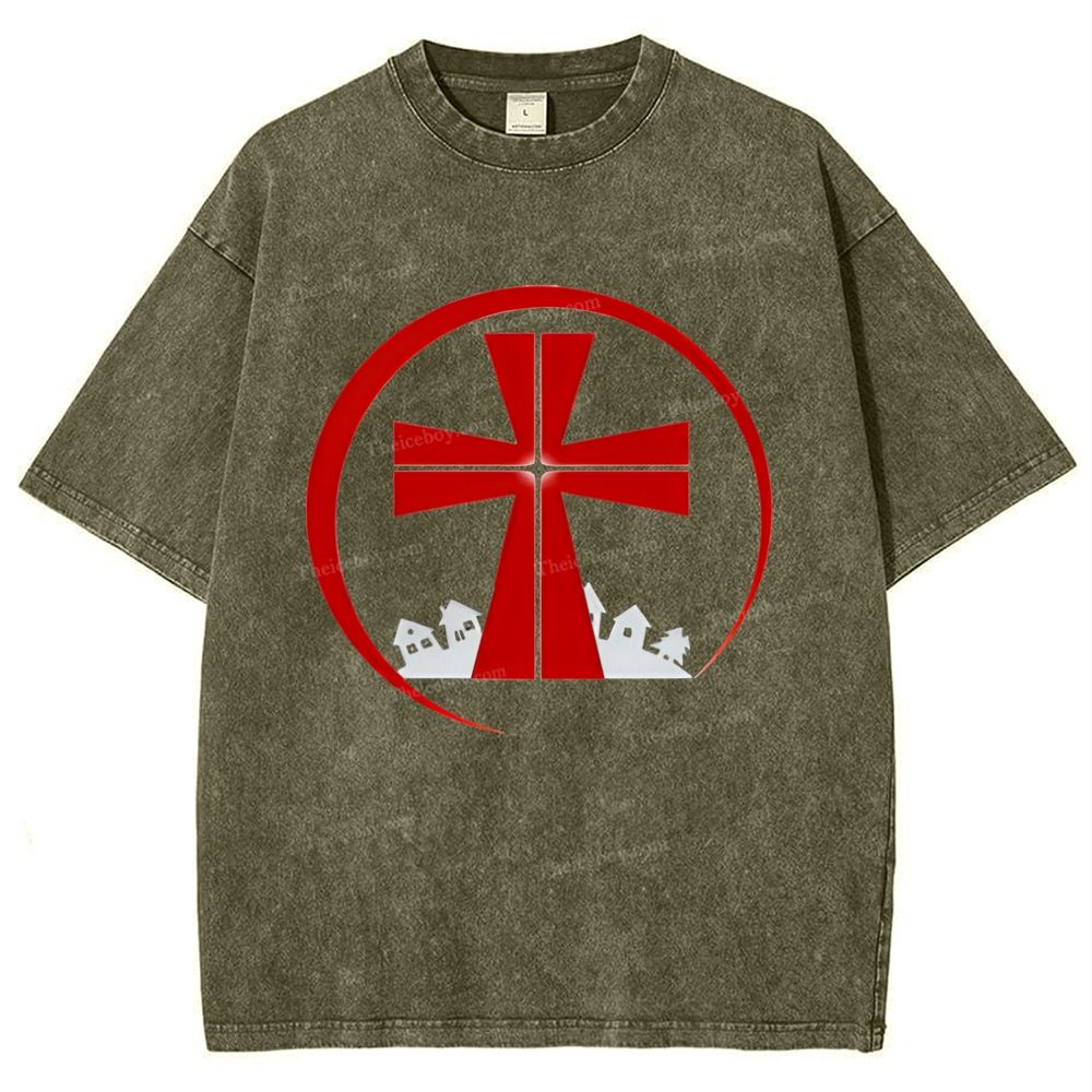 A Ω Snowflake Vintage Cotton T-Shirt