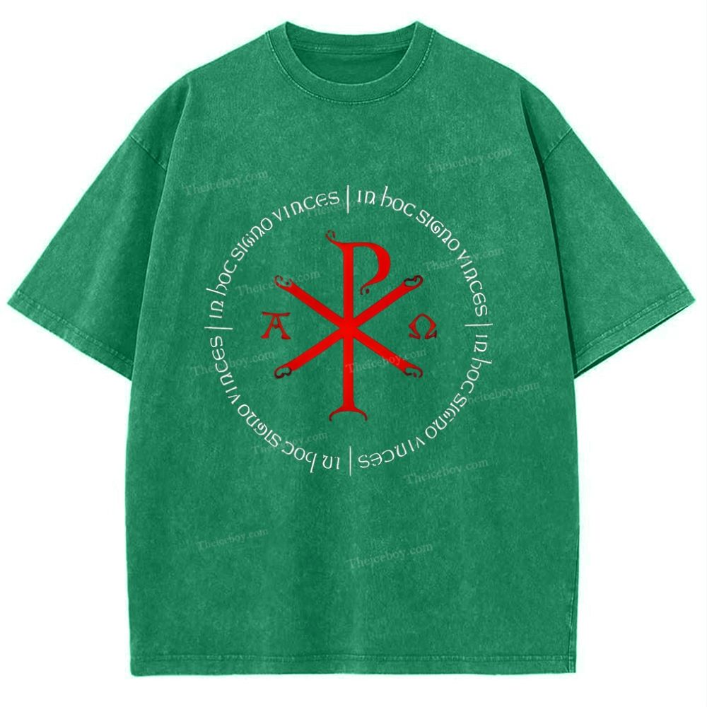 A Ω Snowflake Vintage Cotton T-Shirt