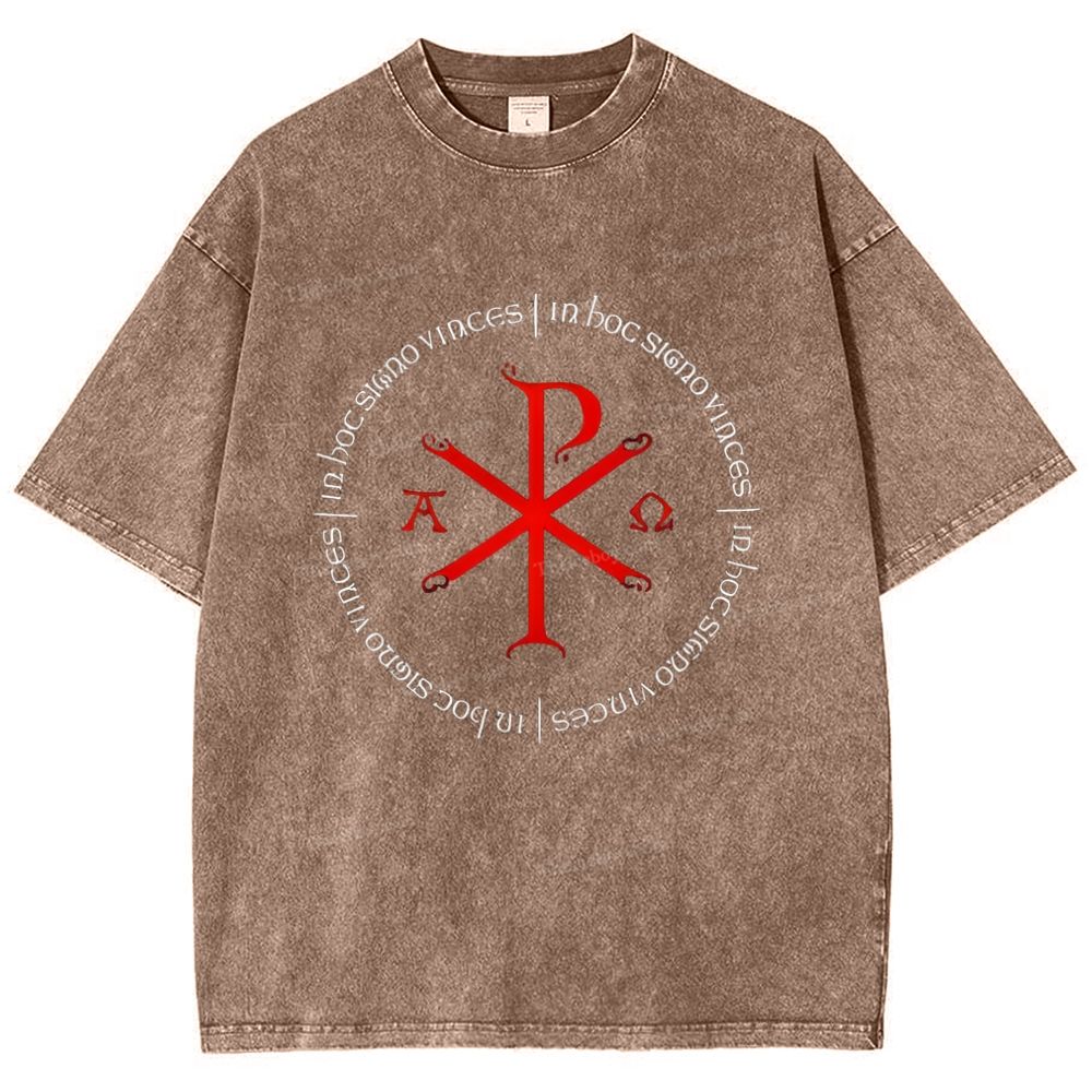 A Ω Snowflake Vintage Cotton T-Shirt