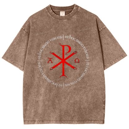 A Ω Snowflake Vintage Cotton T-Shirt