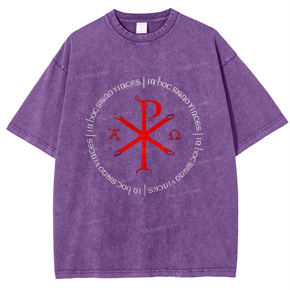 A Ω Snowflake Vintage Cotton T-Shirt