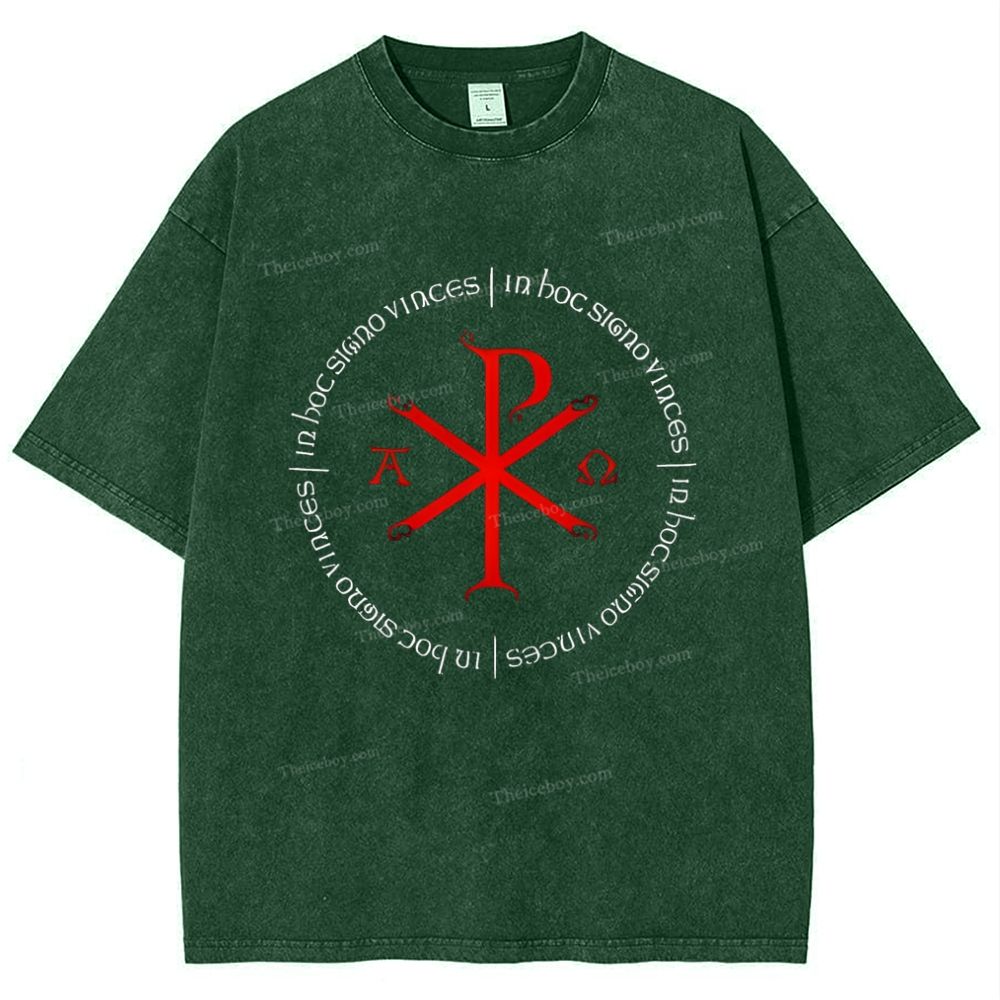 A Ω Snowflake Vintage Cotton T-Shirt