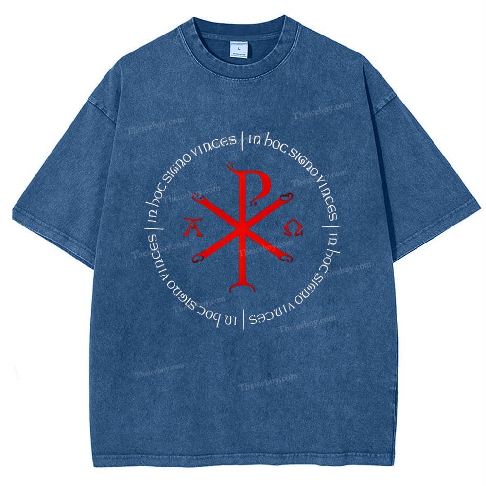 A Ω Snowflake Vintage Cotton T-Shirt
