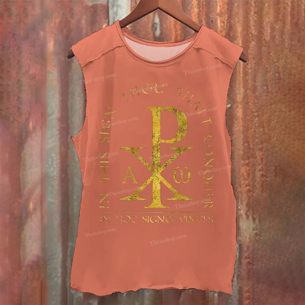 In This Sign Thou Shalt Conquer Vintage Washed Tank Top