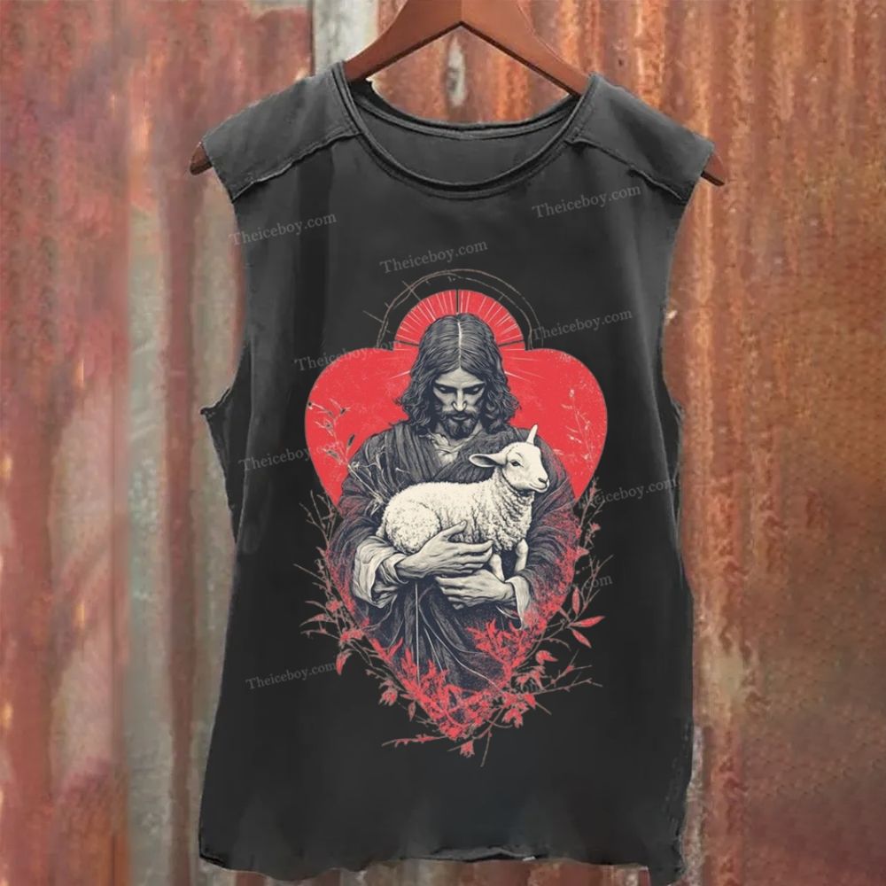 Christian Prints Washed Tank Top