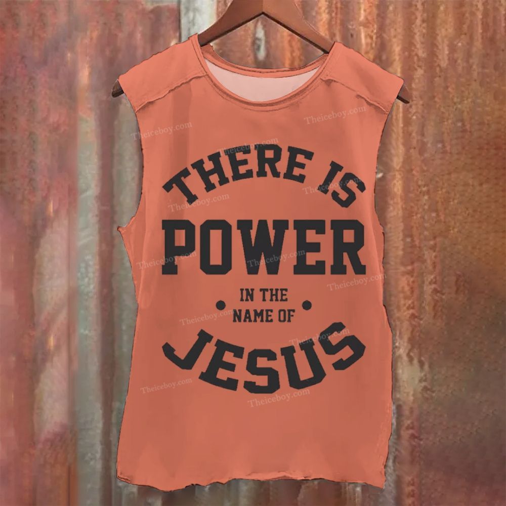 JESUS POWER Vintage Washed Tank Top