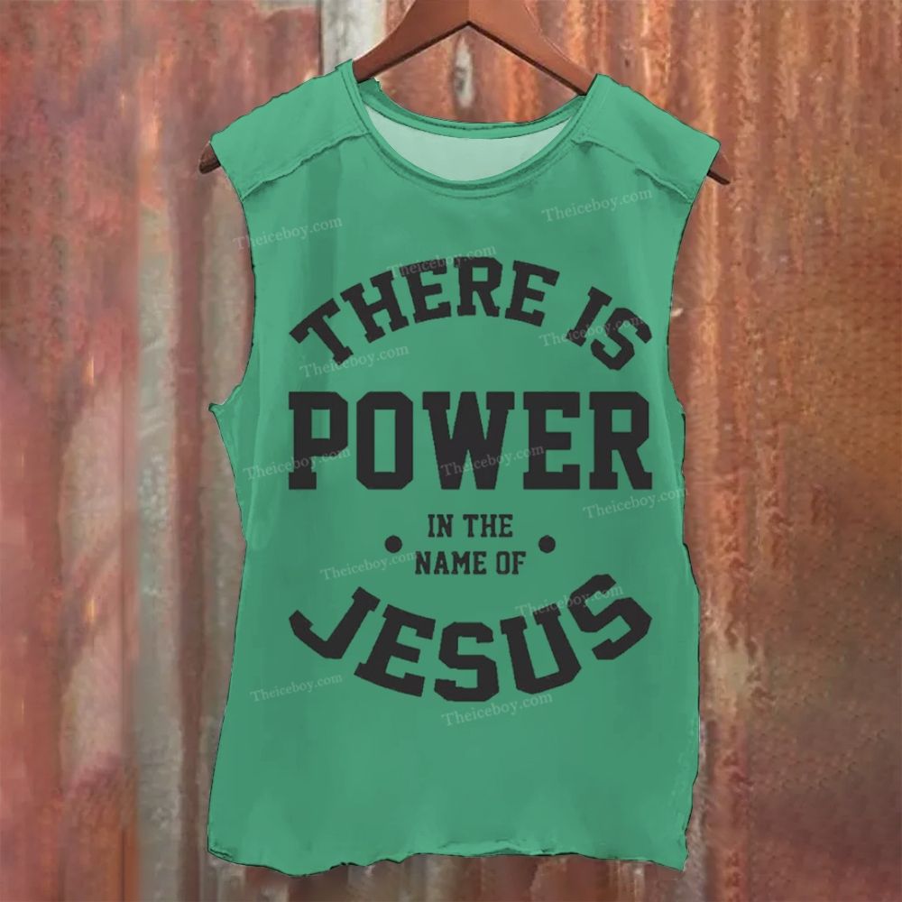 JESUS POWER Vintage Washed Tank Top