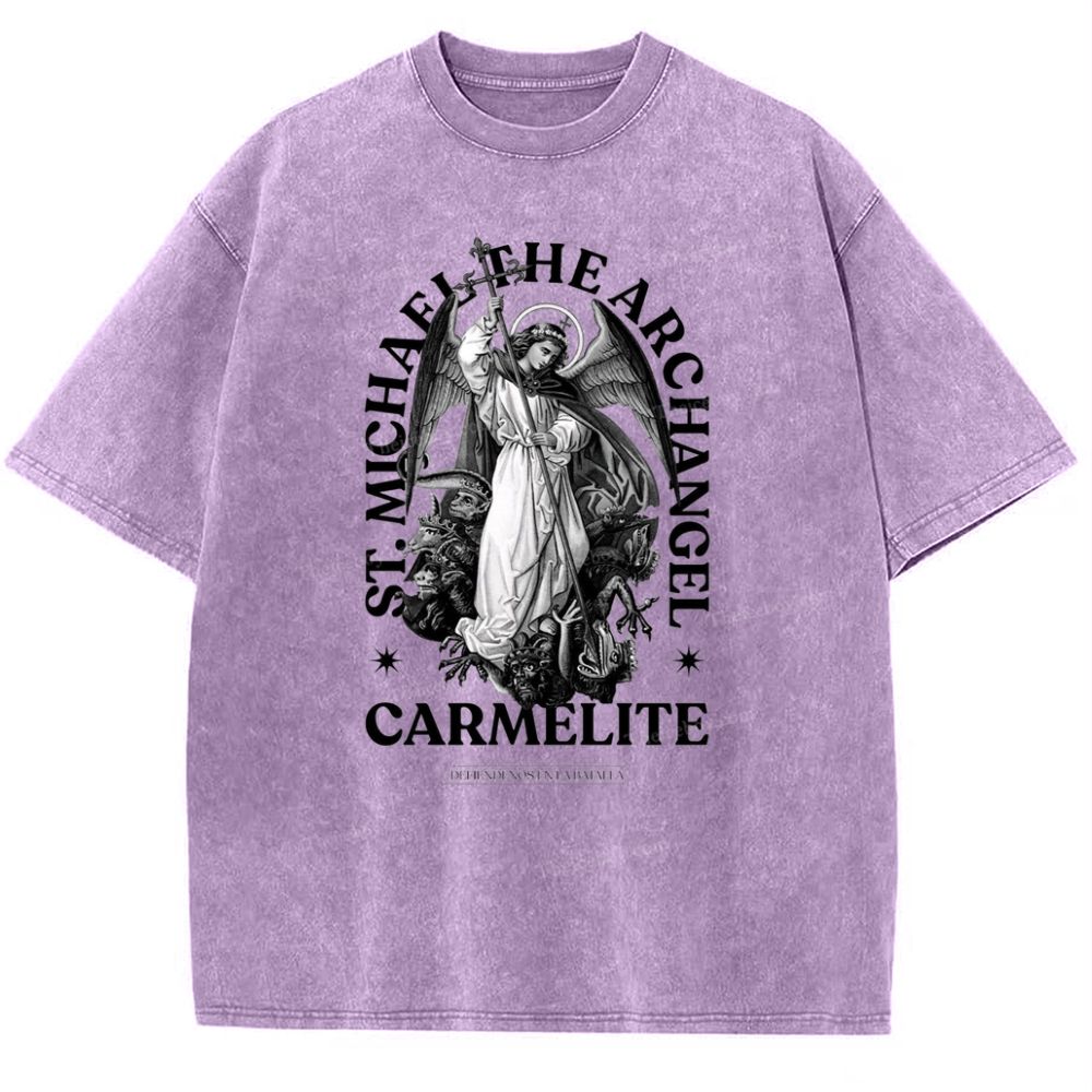 St.Michael The Archangel Snowflake Vintage Cotton T-Shirt