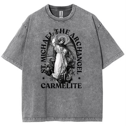 St.Michael The Archangel Snowflake Vintage Cotton T-Shirt