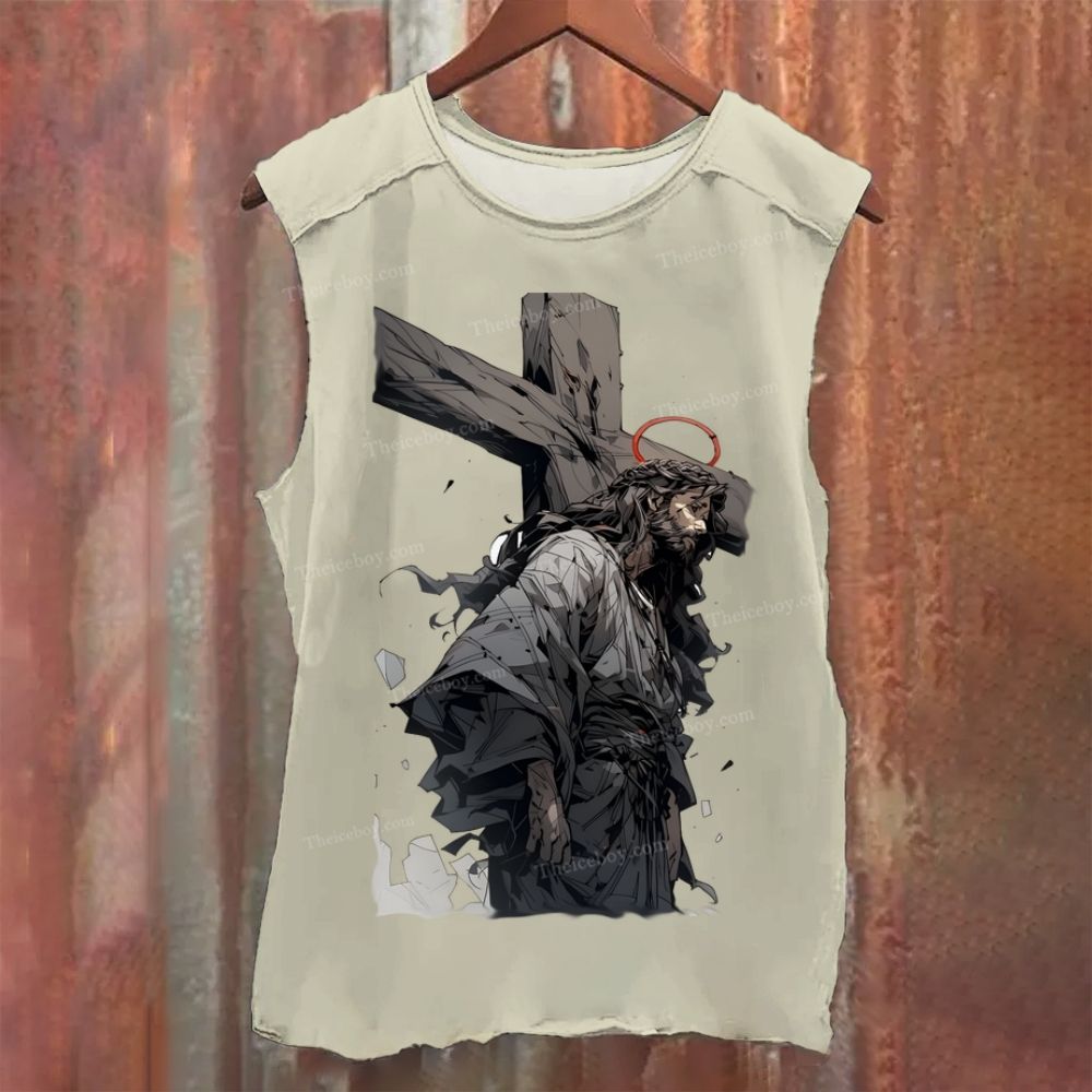 Guardian of the Cross Vintage Washed Tank Top