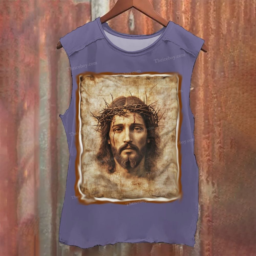JESUS Elements Vintage Washed Tank Top