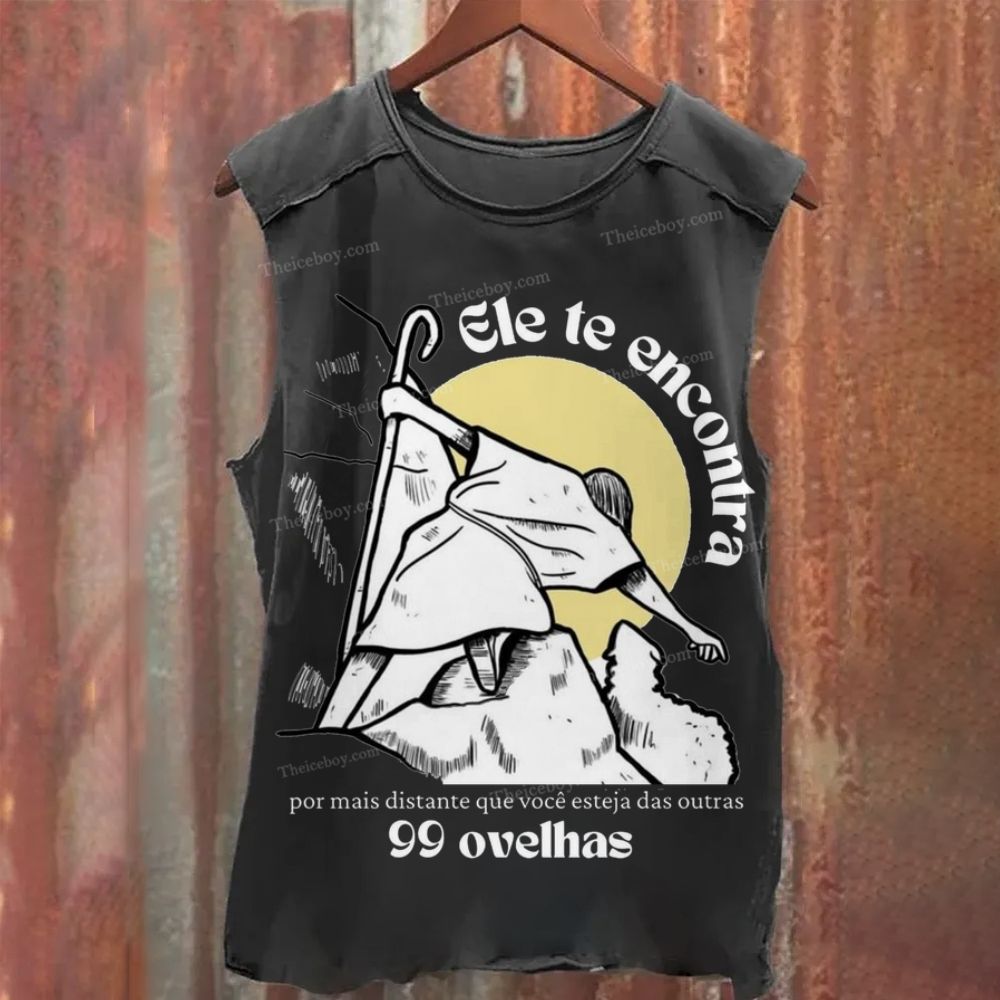 99 Sheep Vintage Washed Tank Top