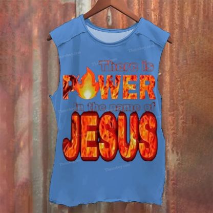 There Is POWER JESUS Vintage Washed Tank Top