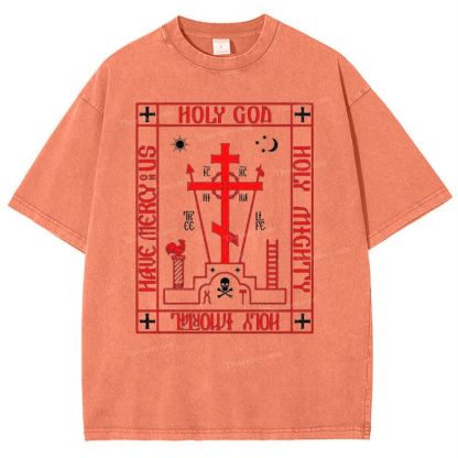 Ic Xc Ni Ka Snowflake Vintage Cotton T-Shirt