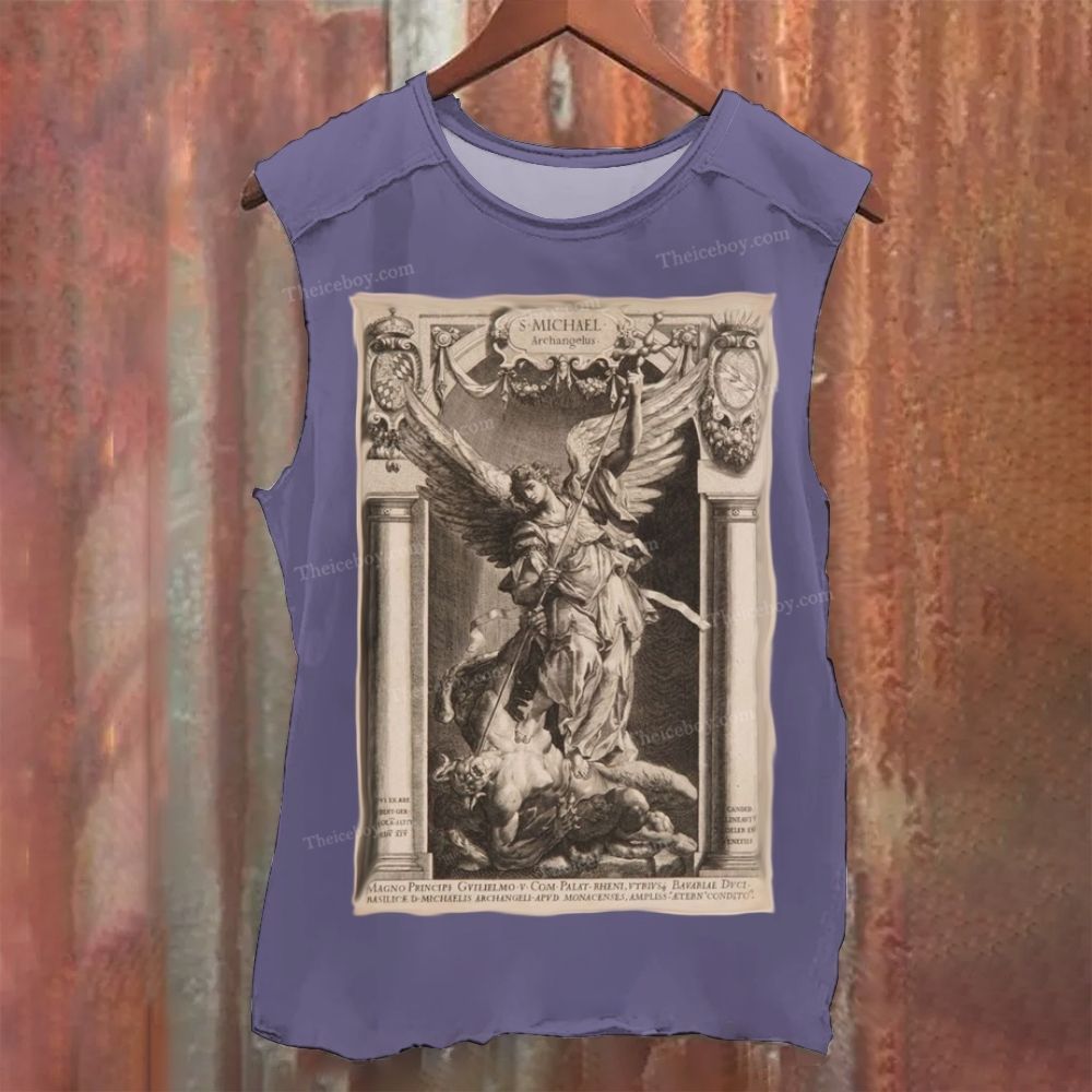 Battle between archangels and demons Vintage Washed Tank Top